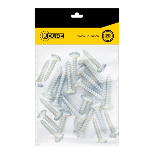 [15732K] TORNILLO LAMINA PHILLIPS ZINCADO 6*3/4 PQT X 24 UDUKE