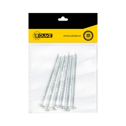 [15742K] TORNILLO LAMINA PHILLIPS ZINCADO 8*2 PQT X 6 UDUKE