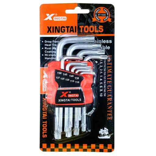 [8062] TORX BLISTER CORTO X 9 (JUEGO)  (HT30244)(RB-029)