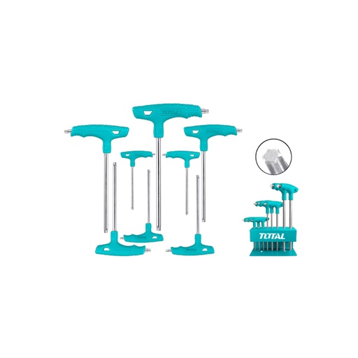 [15554] TORX INDUSTRIAL MANGO EN T JUEGO X 8 PZS TOTAL (THHW80836)