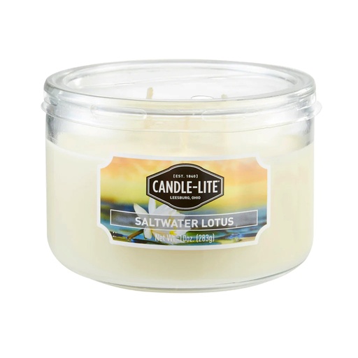 [15835] VELA 10 OZ TRES MECHAS SALTWATER LOTUS CANDLE LITE (1879330)