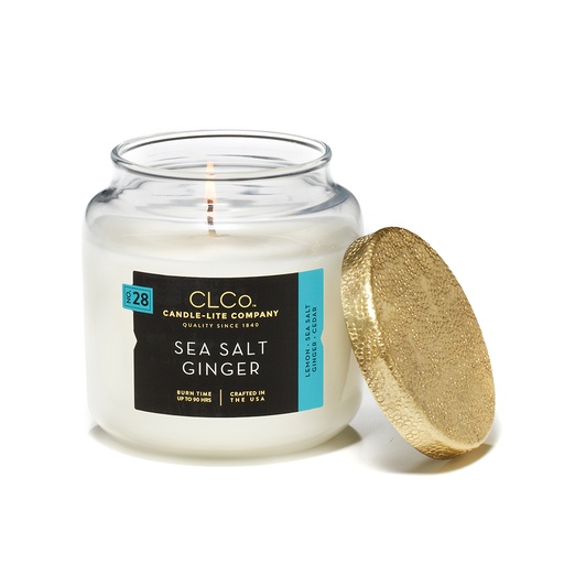 [15240] VELA 14 OZ TAPA DORADA SEASALT GINGER CANDLE LITE (4473145)