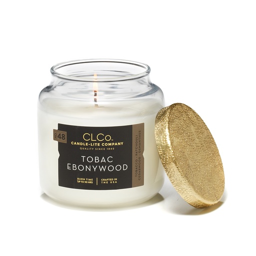 [15242] VELA 14 OZ TAPA DORADA TOBAC EBONYWOOD CANDLE LITE (4473199)