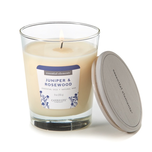 [15257] VELA 9 OZ ESSENTIAL ELEMENTS JUNIPER & ROSEWOOD CANDLE LITE (4471022)