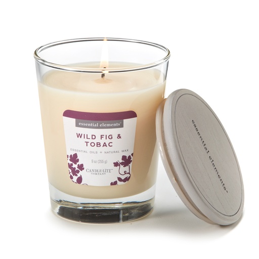 [15259] VELA 9 OZ ESSENTIAL ELEMENTS WILD FIG & TOBAC CANDLE LITE (4471200)