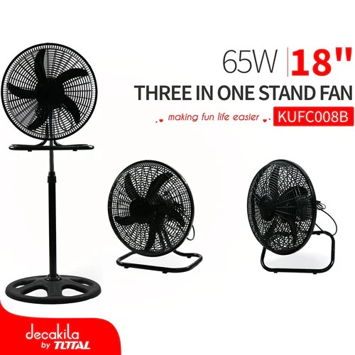[20998] VENTILADOR 5 ASPAS 18" 3 EN 1 DECAKILA (KUFC008B)