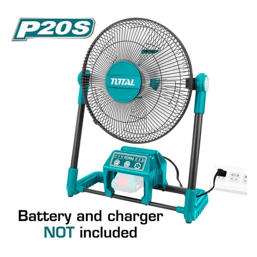 [15094] VENTILADOR INALAMBRICO-ELECTRICO 3 VELOCIDADES INDUSTRIAL BATERIA Y CARGADOR NO INCLUIDO TOTAL (UTFALI2001)