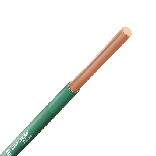 [3465DM] ALAMBRE RIGIDO CENTELSA 14  (VERDE)