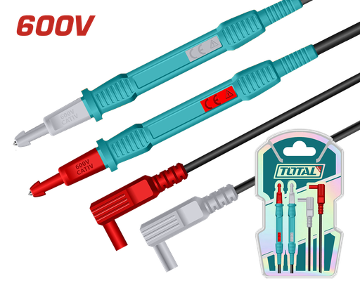 [21228] CABLE DE PRUEBA PARA MULTIMETRO 600V 80CM INDUSTRIAL SUPER TOTAL (TMT30851)