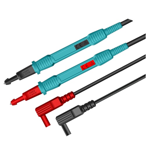 [21228] CABLE DE PRUEBA PARA MULTIMETRO 600V 80CM INDUSTRIAL SUPER TOTAL (TMT30851)