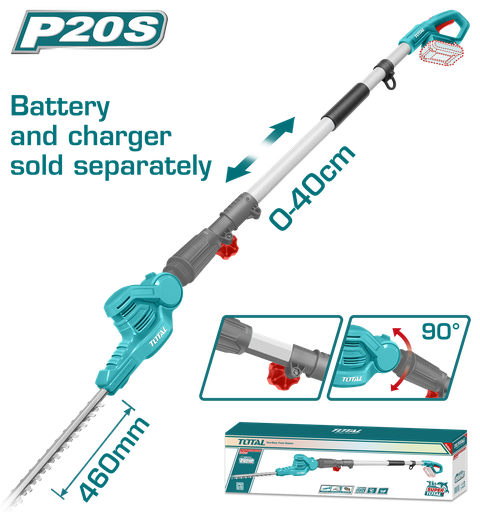 [21209] CORTASETOS INALAMBRICA EXPANDIBLE 0-40CM 20V   TOTAL (TPHT201601)