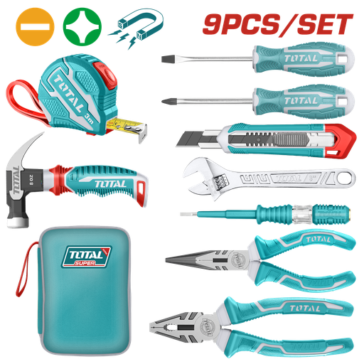 [21223] KIT DE HERRAMIENTAS 9PZS TOTAL SUPER SELECT (THKTHP90097)