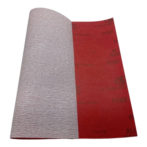 [9359] LIJA CARBORUNDUM ROJA  280 ( LIJADO EN SECO)