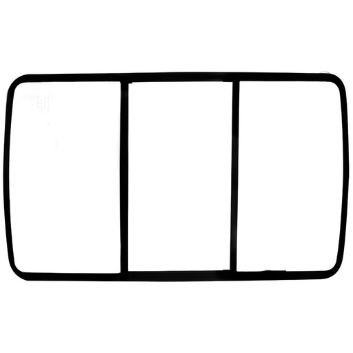 [12330] LINEA FUTURA BLANCA INCRUSTAR TAPA SENCILLA BLANCA Y BORDE NEGRO DUKE ENERGY (V16-01N)