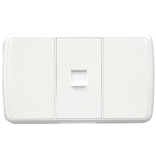 [12329] LINEA FUTURA BLANCA INCRUSTAR TOMA LAN INTERNET DUKE ENERGY (V16-035)