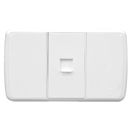 [12328] LINEA FUTURA BLANCA INCRUSTAR TOMA TELEFONO DUKE ENERGY (V16-034)