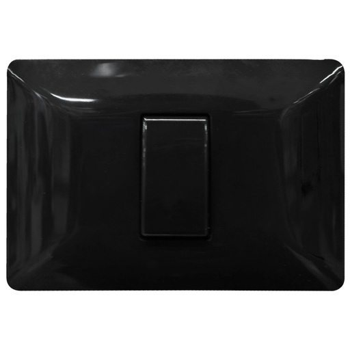 [8929N] LINEA HOYOSLIGHT NEGRA BTC SWICHE SENCILLO (BM1101-3W-FBLK) (HT20761)
