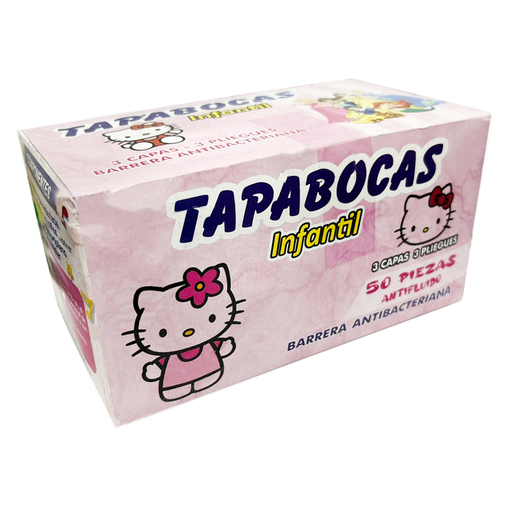 [14658] MASCARILLA TAPA BOCA NINA MOTIVOS TELA QUIRURGICA SMS TERMOSELLADO 3 CAPAS (CAJA X 50)(PRECIO X 50)