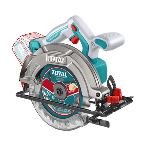 [21236] SIERRA CIRCULAR INALAMBRICA 20V 6 1/2 BATERIA Y CARGADOR NO INCLUIDO  INDUSTRIAL SUPER TOTAL  (TSLI1652)