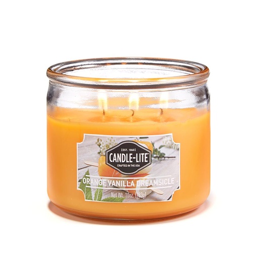 [15224] VELA 10 OZ TRES MECHAS ORANGE VANILLA DREAMSICLE CANDLE LITE (1879132)