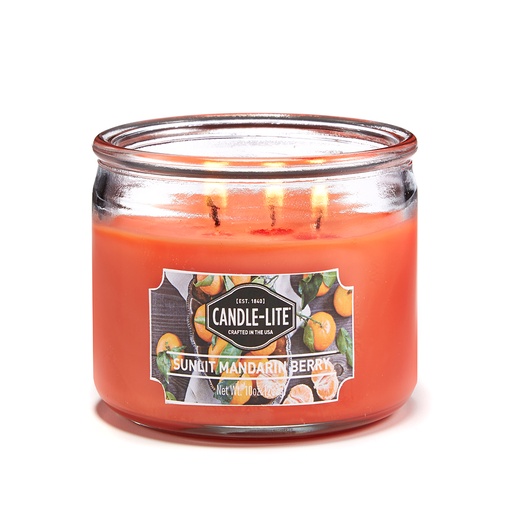 [15226] VELA 10 OZ TRES MECHAS SUNLIT MANDARIN BERRY CANDLE LITE (1879271)