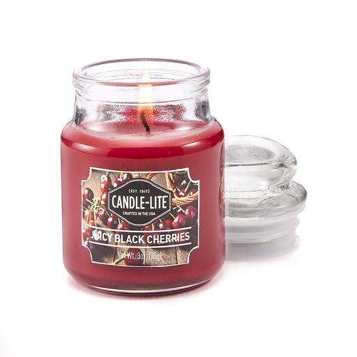 [15210] VELA 3 OZ JUICY BLACK CHERRIES CANDLE LITE (4449565)