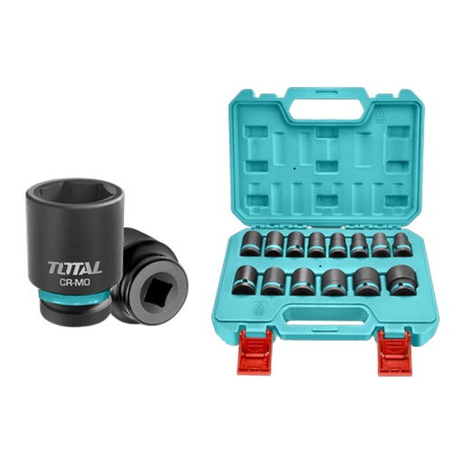 [21361] COPAS DE IMPACTO 1/2 INDUSTRIAL LARGO 40 MM JUEGO X 14PZS 10 - 27 MM SUPER TOTAL (THISTD12141)