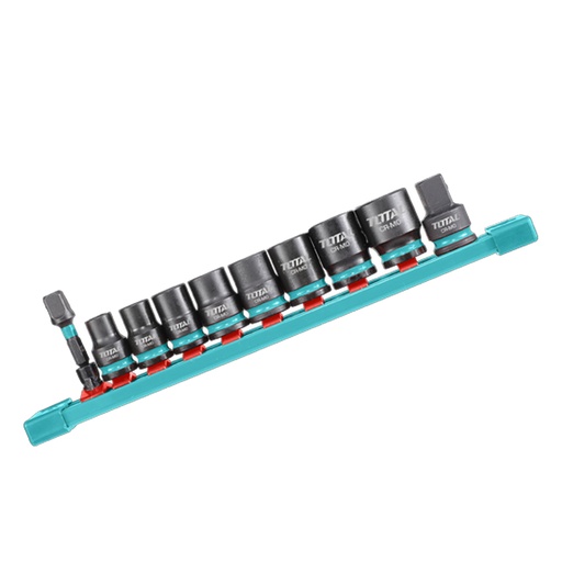 [21362] COPAS DE IMPACTO 3/8  JUEGO X 10PZS 8 - 19 MM  INDUSTRIAL SUPER TOTAL (THTISD38104)