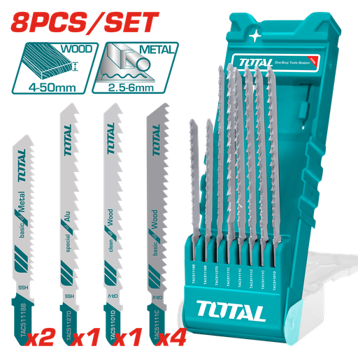 [21441] SET DE SEGUETA SIERRA SABLE  X2PCS PARA MADERA Y METALES SUPER TOTAL (TACSD7386)