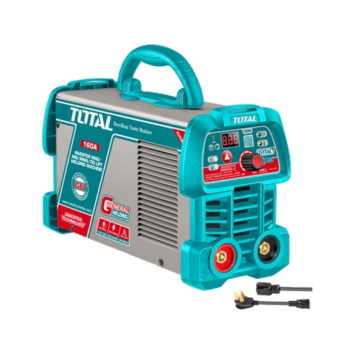 [21463] SOLDADOR INVERSOR DIGITAL 160A (MMA-LIFT TIG) 110-120V INDUSTRIAL SUPER TOTAL (UTW216059)