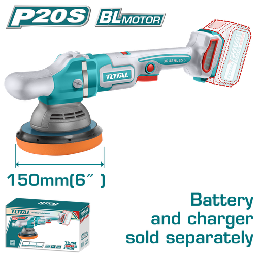 [21474] POLICHADORA INALAMBRICA 6" 20V BATERIA Y CARGADOR NO INCLUIDO V/VARIABLE INDUSTRIAL SUPER TOTAL (TAPLI2015)