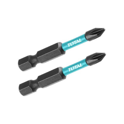[21548] PUNTAS TALADRO DOBLE  IMANTADA 50MM (+) (+) JUEGO X 2 PZS INDUSTRIAL SUPER TOTAL (TACIM71PH350)