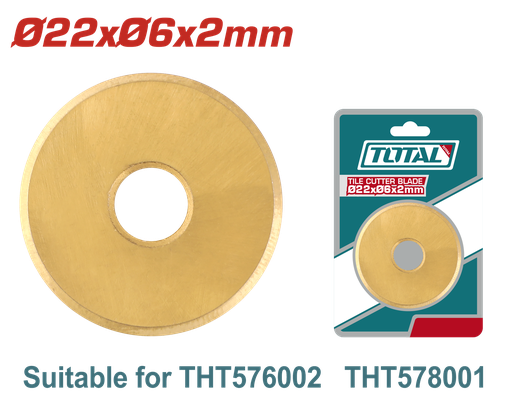 [21556] RODAJA CORTABALDOSA  22X06X2MM ADAPTABLE (THT576002 THT578001) SUPER TOTAL (THT576002B)