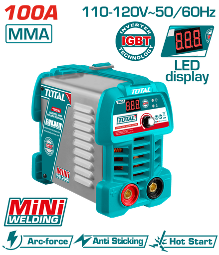[21583] SOLDADOR INVERSOR DIGITAL 100A (MMA) 110-220V  SUPER TOTAL (UTW210049)