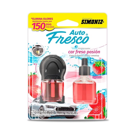[21637] AMBIENTADOR SHICK AIR TECH + REPUESTO FRESA X 10ML  (107017) (copia)