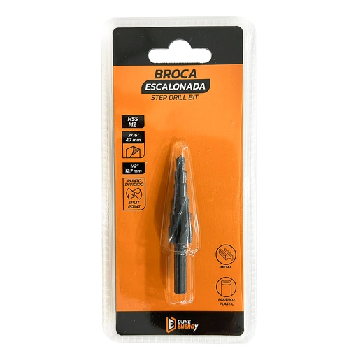 [21715] BROCA ESCALONADA 3/16"-1/2" DUKE ENERGY (HT3241)