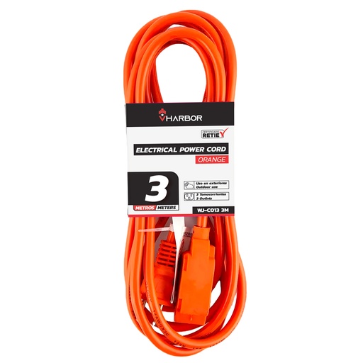 [21841] EXTENSION NARANJA X 3M VHARBOR (WJ-C013-3M) 