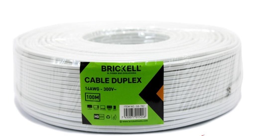 [21933] CABLE DUPLEX 2 X 14  (BK-782) (CERTIFICADO)