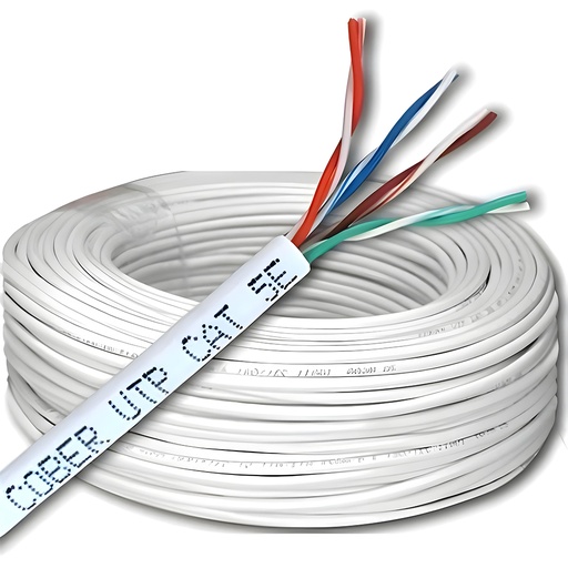 [3208A] CABLE UTP TITANIUM CCA CAT 5E INTERIOR 305M BLANCO  (60%COBRE-40%ALUMINIO)(TTA196)