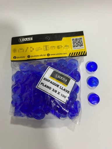 [735B] EMPAQUE ECONOMICO GRIFO SILICONADO AZUL (BOLSA X 100) (PRECIO X BOLSA)