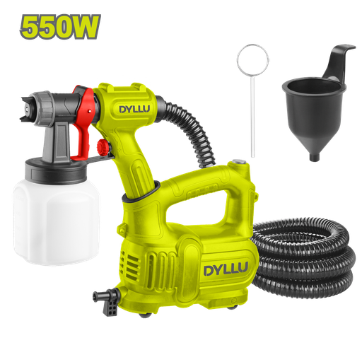 [22066] COMPRESOR MINI + PISTOLA INDUSTRIAL VASO PLASTICO 800ML 550W DYLLU (UDTEG2A50)