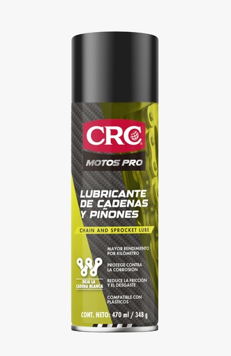 [15862A] LUBRICANTE DE CADENAS Y PIÑONES 470 ML PRO COLOR BLANCO PARA MOTOS CRC  (60000145)