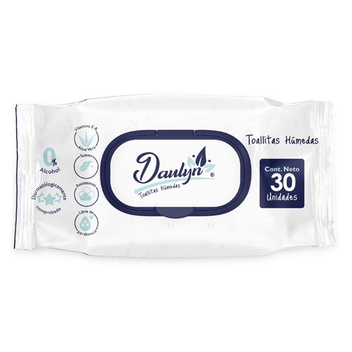 [22108] PAÑITOS HUMEDOS DAULYN X 30 UNIDADES