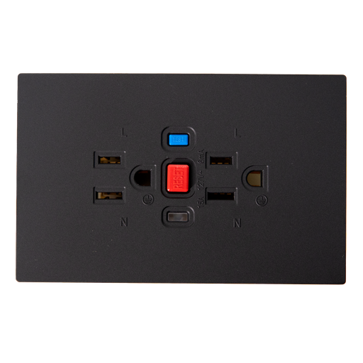 [22138] TOMA DOBLE GFCI TERRA NEGRA UDUKE (V6-020)