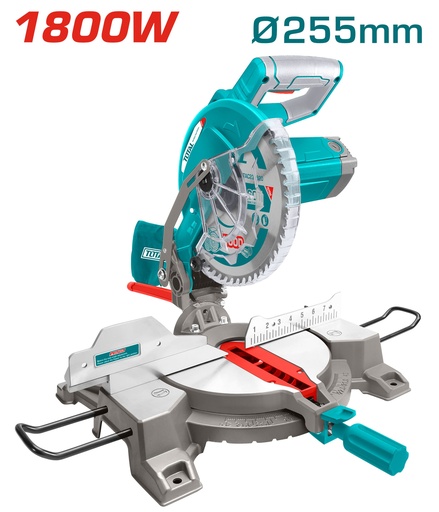 [22209] SIERRA INGLETEADORA  TELESCOPICA 10"X1-12/64" 1800W  INDUSTRIAL TOTAL (UTS42152557)