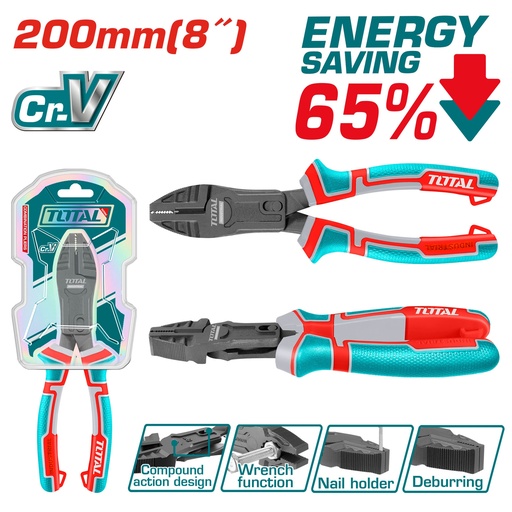 [22216] CORTAFRIO MULTIFUNCIONAL 8" CROMO VANADIUM INDUSTRIAL TOTAL (THTC510806)