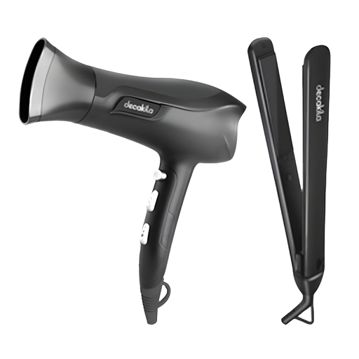 [22247] COMBO  DE PLANCHA  Y SECADOR  120V DECAKILA (KUHS041B)