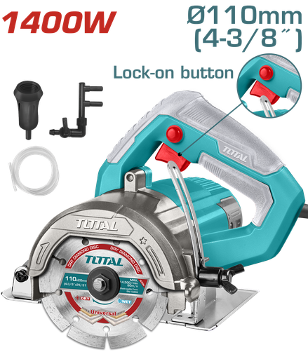 [22277] SIERRA CIRCULAR 4-3/8" 110V-1400W  INCLUYE UN DISCO DE CORTE INDUSTRIAL TOTAL (UTS3141106)