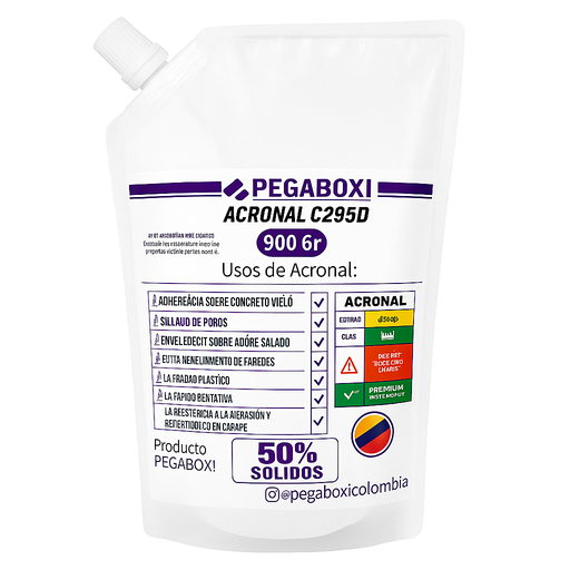 [16393B] ACRONAL E-50% OCTAVO BOLSA DOYPACK 