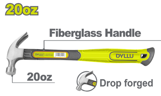 [22780] MARTILLO  20OZ MANGO FIBRA DE VIDRIO DYLLU (DTHM3320)